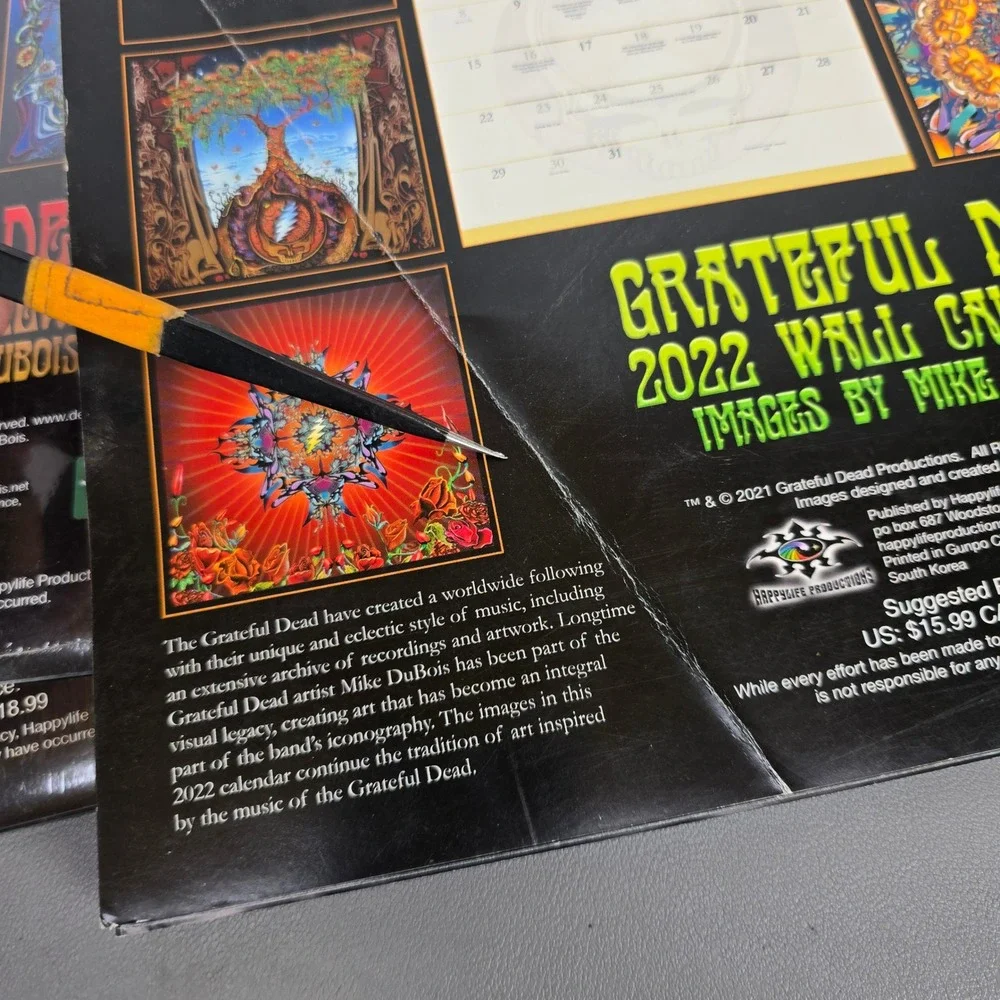 13 Grateful Dead Wall Calendars Mike DuBois Art 2009-2025 Psychedelic Rock Music